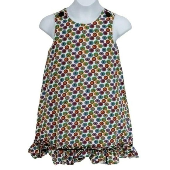 Boutique Beanstalk Originals Girl's Polka Dot Jumper Dress 70/80'S Vibe Size 6 - Picture 1 of 6